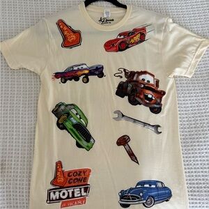 Disney Cars Graphic T shirt McQueen graphic cozy cone Cream